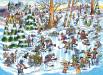 1000pc Puzzle DoodleTown: Hockey Town