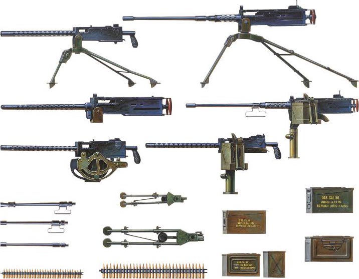 Academy 1:35 US Machine Gun Set Decal Sheet #1384XU 