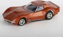 HO Slot Car 1971 Corvette 454 Orange Metalic