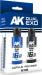 Dual Exo Acrylic Set 60mlx2 16 Blue Bolt & Turbo Blue