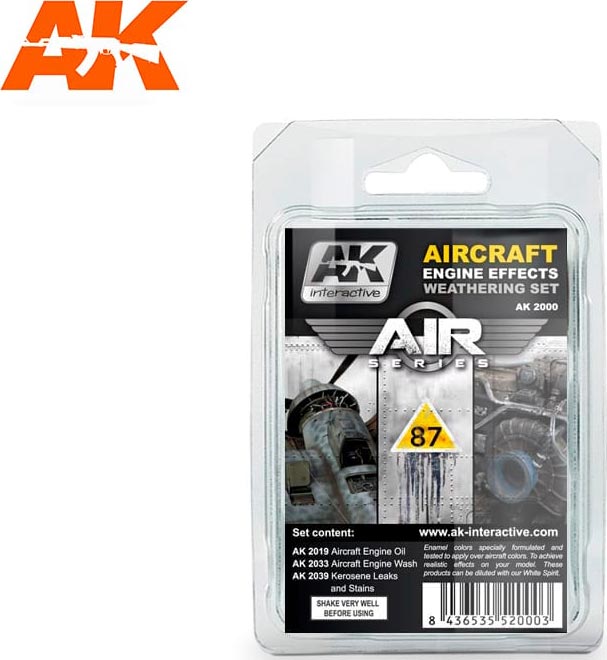 AK Interactive: Air Series: Kerosene Leaks & Stains Kerosene Enamel Wash  35ml Bottle