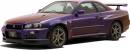 1/32 Nissan R34 Skyline GT-R (Midnight Purple III)