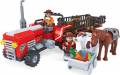 Farm Red Tractor with Trailer 215pc