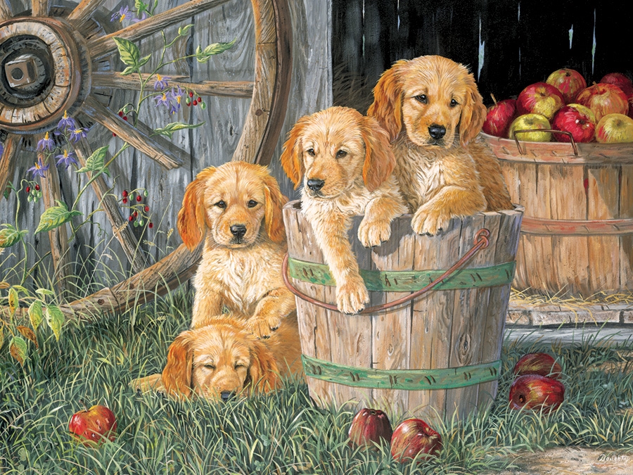 Cobble Hill Puzzle Puppy Pail