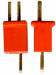 Micro Plug 2-Pin Polarized Red