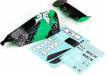 Body/Wing Black/Green 1/10 2WD Boost