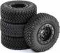 Premount Tire (4) 1/24 4WD Barrage