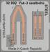 1/32 Aircraft Seatbelts Yak3 Steel for SHY (Painted)
