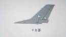 F-16 Falcon Gray 80mm EDF Vertical Fin And Rudder