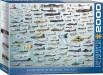 2000pc Puzzle Evolution of Military Aircraft