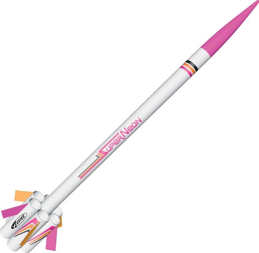 Estes Est7242 Super Neon Rocket Kit Skill Level 2 for sale online 