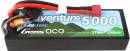 Gens ACE Adventure Li-Po 100C 5000mAh 2S1P 7.4V Hard C 24# Deans