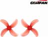 40mm 1609 PC 4-Blade 1mm - Clear Red