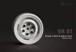 1.9 VR01 Beadlock Wheels (White) (2)