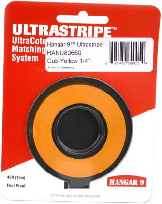Hangar 9 UltraStripe Black 1/16" HANU80420 Trim & Striping Tape 