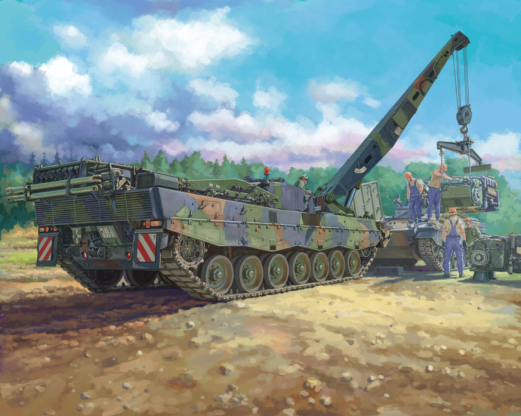 HBO84565 - 1/35 Bergepanzer BPz3 ?Buffalo? ARV By HOBBY BOSS