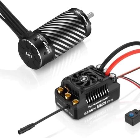 Hobbywing EZRun MAX5 G2 Sensored Brushless ESC & Motor Combo w/56118SD (1100kV)