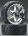 Mounted X-Pattern Tire D Compound TE37 6mm Of