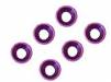 Purple Alum Cone Washers (6)