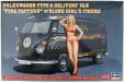 1/24 VW Type 2 Delivery Van Fire Pattern w/Blond Girl Figure