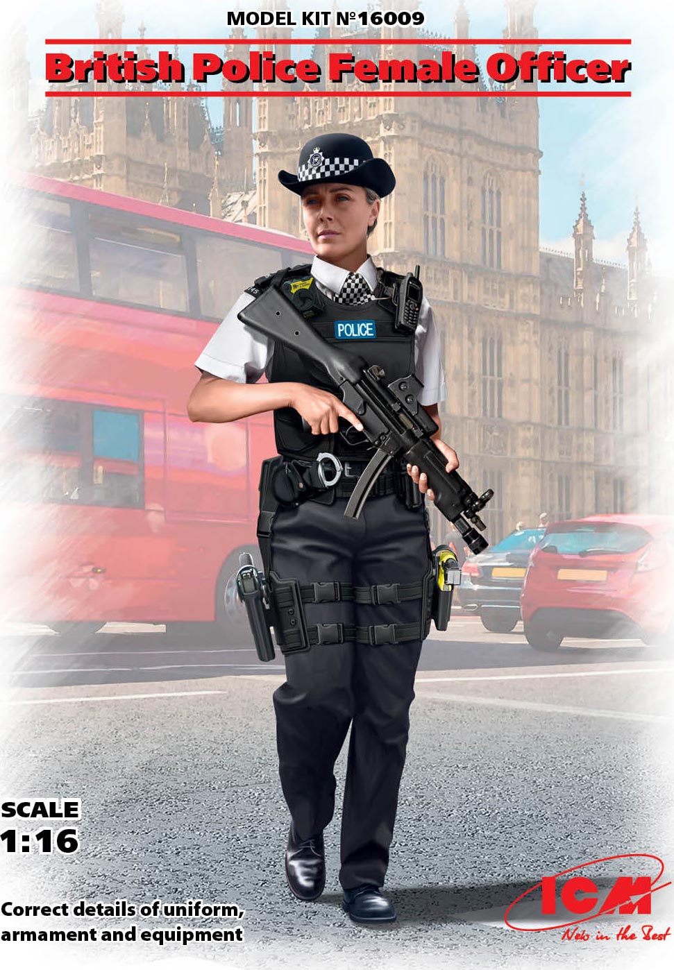 ICM イギリス警察官 1/16 ワールドガード 16011 プラモデル