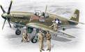 1/48 Mustang P-51B with USAAF Pilots and Ground Personnel