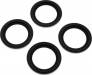 Tribute Wheel Mock Beadlock Rings Glue-On (4pc) Black