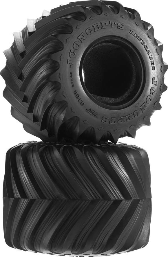 J Concepts Recon Blue Compound RC Tire - Soft Compound For RC Racing, Includes Dirt-Tech Inserts