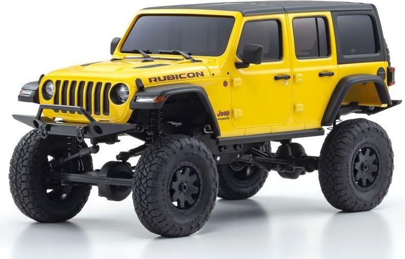 KYOSHO Rc Model Car Ready Set Mini Z 4 4 Series Jeep Wrangler Unlimited Rubicon Hellayella 32521Y