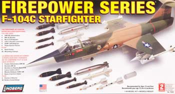Lindberg LND 1/48 F-104c Starfighter Plastic Model Kit Lnd72522 for sale online 