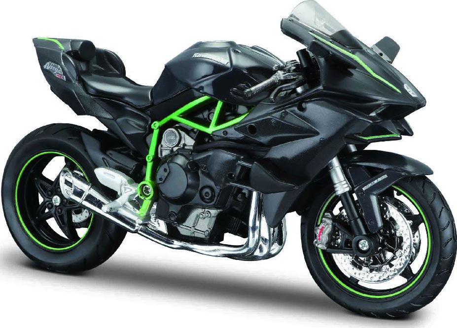 MAI39198 1 12 Assembly Line Kawasaki Ninja H2R Grey By MAISTO Great Hobbies