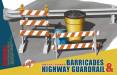 1/35 Barricades & Highway Guardrail Set