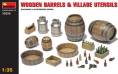 1/35 Wooden Barrels & Village Accessories