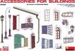 1/35 Accessories for Buildings: Gutter, Fence, Various Doors, Win