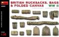 1/35 WWII British Rucksacks, Bags & Folded Canvas