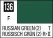 Mr Color 10ml 136 Russian Green (2) (Flat/Tank)