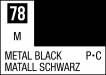 Mr Color 10ml 78 Metal Black (Metallic/Primary Car)