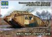 1/72 British Male Mk I Tank Somme Battle 1916