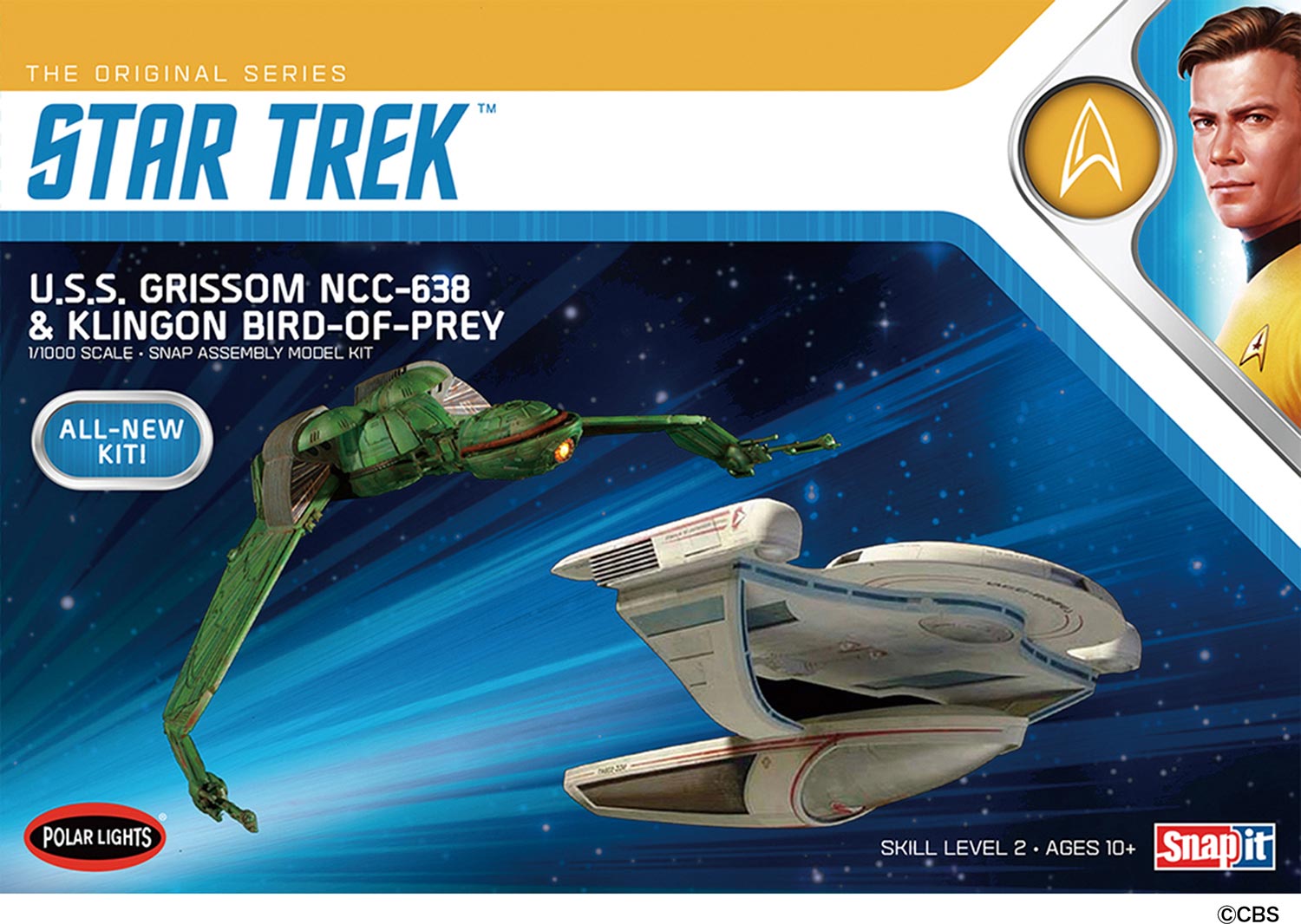 Polar Lights 957 Star Trek USS Grissom & Klingon Bird of Prey Model Kits for sale online 