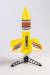 Spinner Missile X Electric Free-Flight Rocket w/Parachute Yellow