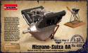 1/32 Hispano Suiza 8A WWI 150hp Water-Cooled Aircraft Engine