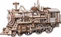 Mechanical Wood Models Steam Locomotive - with wind-up