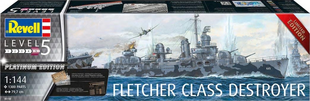 RVG5150 - 1/144 USN Fletcher Class Destroyer Platinum RVG5150 - 1/144 USN Fletcher Class Destroyer Platinum