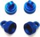 Blue Upper Shock Caps-Traxxas CNC Machined Alum (4) Blue