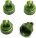 Green Upper Shock Caps-Traxxas CNC Machined Alum (4)