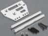 Aluminum Front Upper Suspension Conv Kit SCX10 Slv