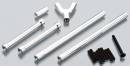 Aluminum Front/Rear Upper Susp Links Kit SCX10 Sil