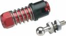 Aluminum Ball Connector w/Sleeve 2-56 Red