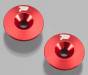 Bulkhead Button Front Aluminum Red (2)
