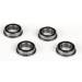 8x14x4mm Flanged Rubber Seal Ball Bearing (4)
